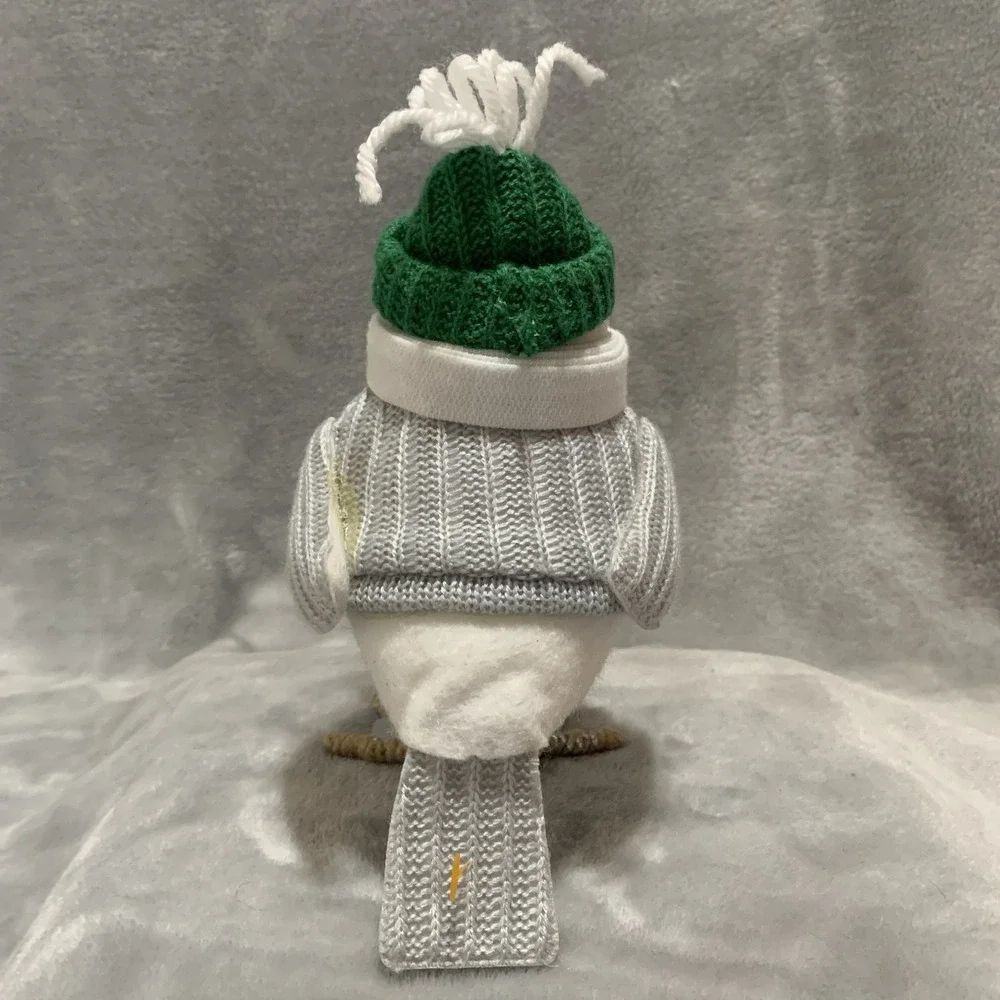 Target Wondershop Juniper Bird Figurine 2018 Grey Sweater Green Hat White